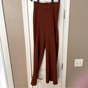 Shein Wide Leg Dress Pants Size 4 Rust